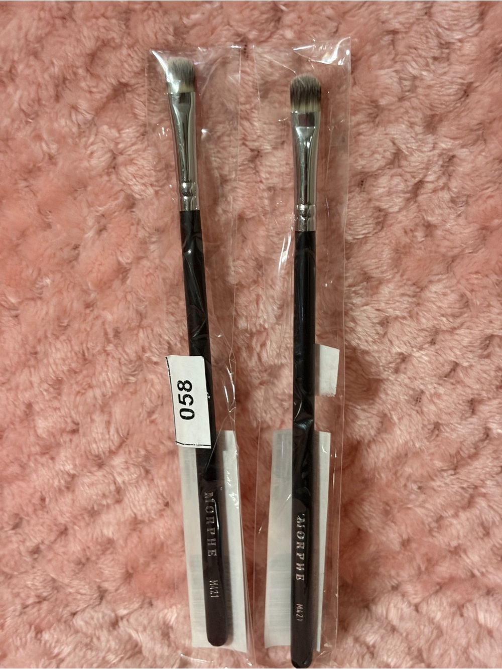 Morphe Makeup Brush Set M420 M421 Black/Silver Tapered & Round